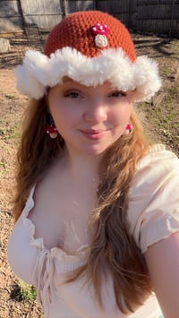 Image 4 of Foraging Fairy Bucket Hat | Orange 