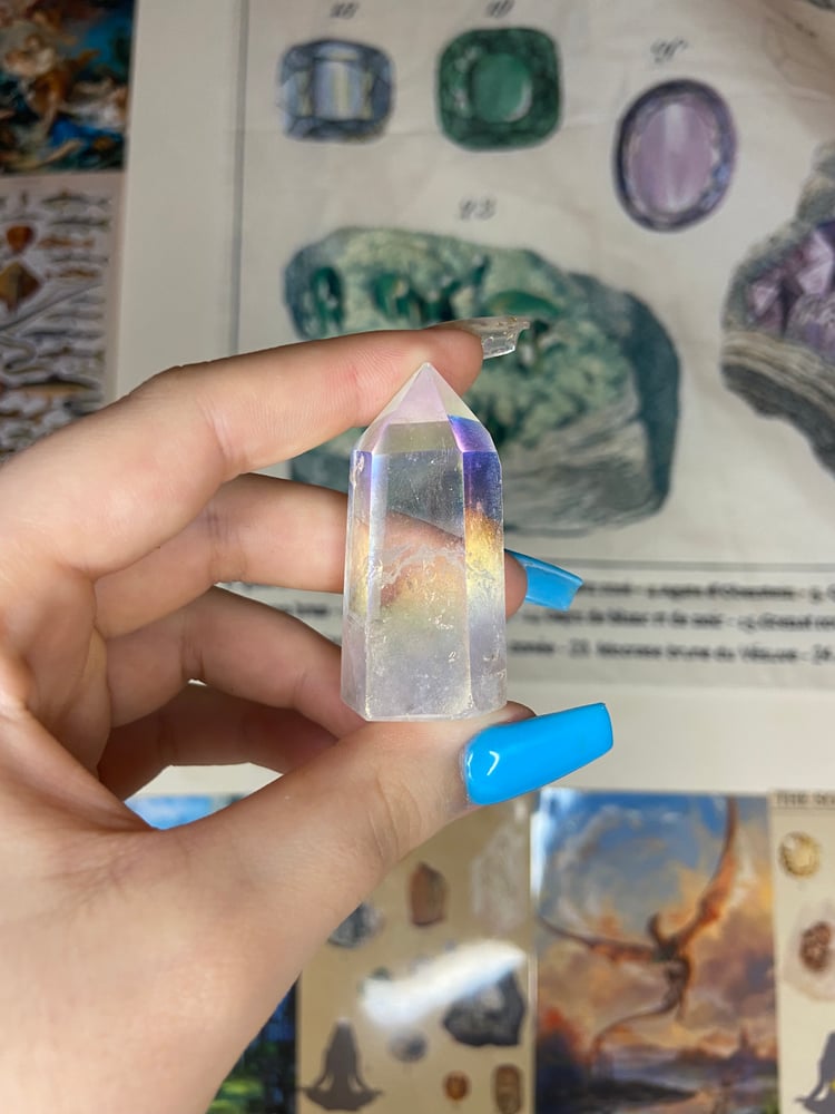 Image of Mini Aura Clear Quartz Tower