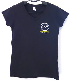 Image of G2Z Black  Womens T-shirt V-neck
