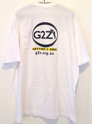 Image of G2Z White Mens T-shirt  Crew Neck