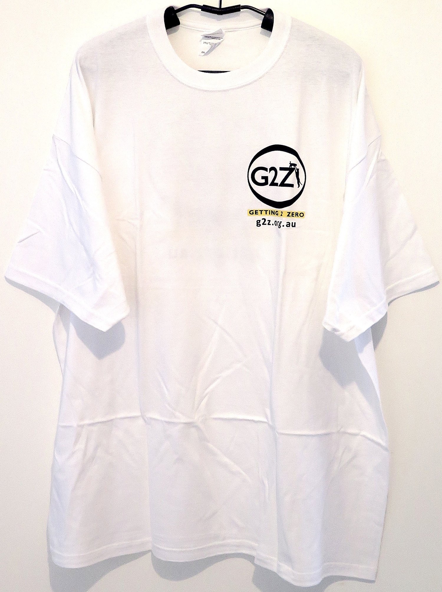 Image of G2Z White Mens T-shirt  Crew Neck