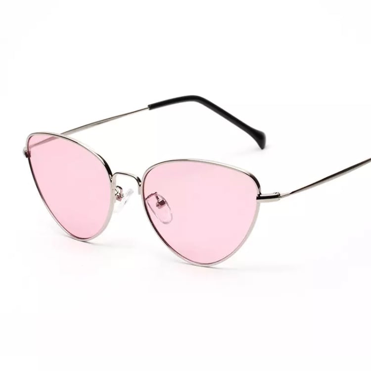 Image of Retro cat eye tinted sunglasses