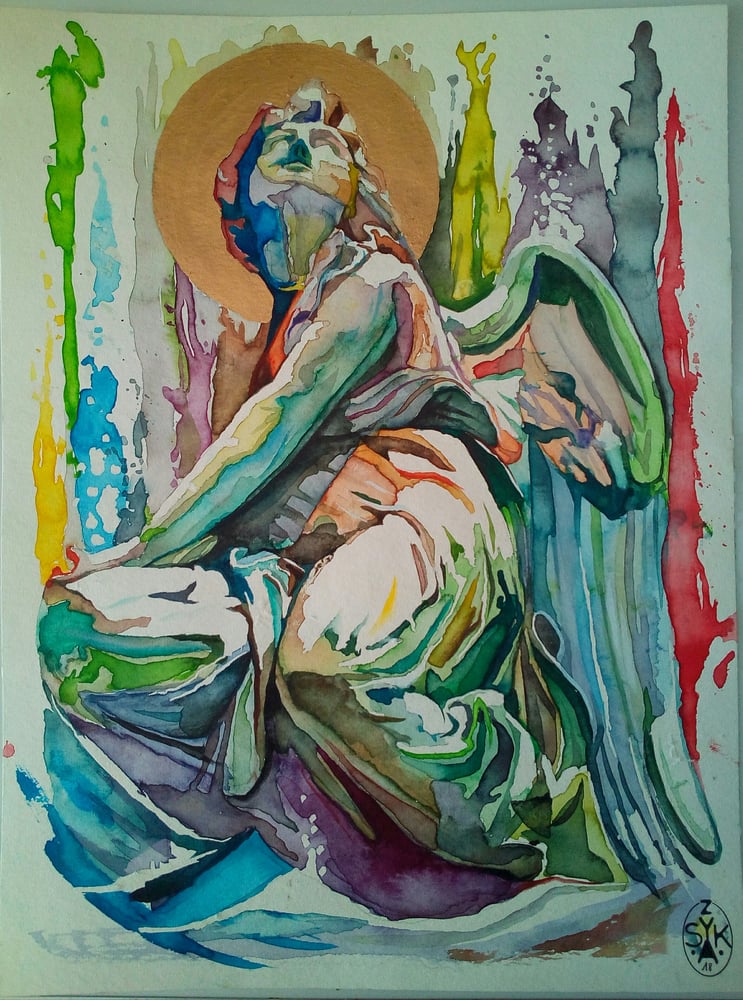 Image of illustration aquarelle "ANGE#1"