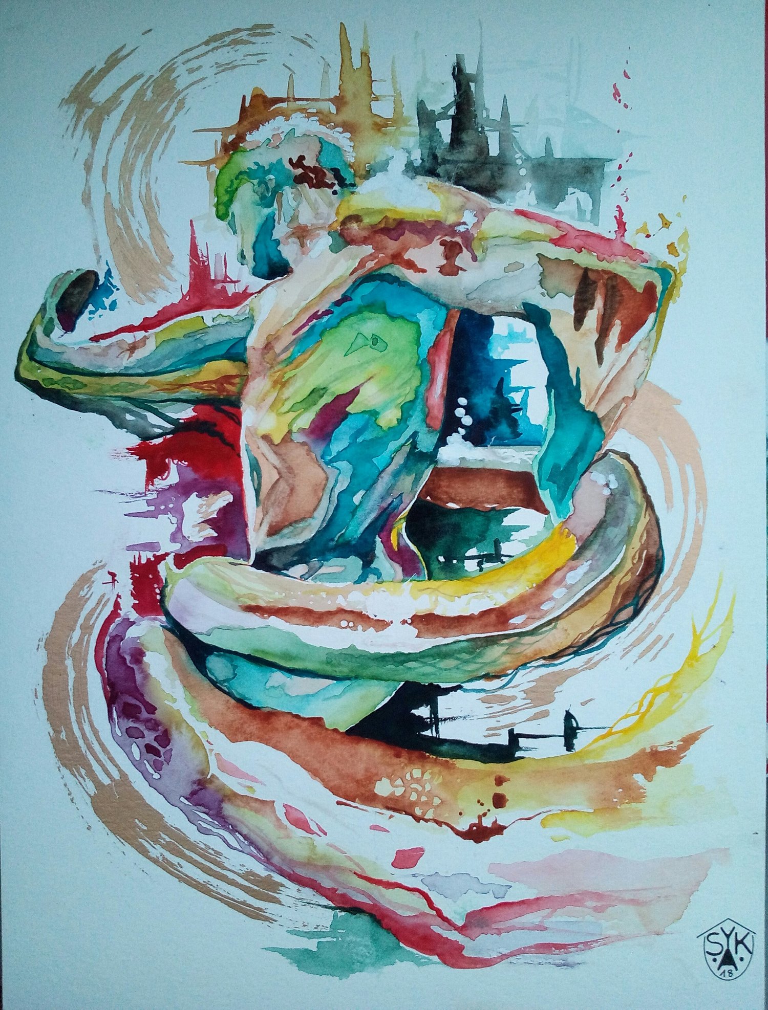 Image of aquarelle "hercule" SKAYZOO