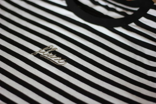 Image of Striped Shortsleeve T-Shirt - Black