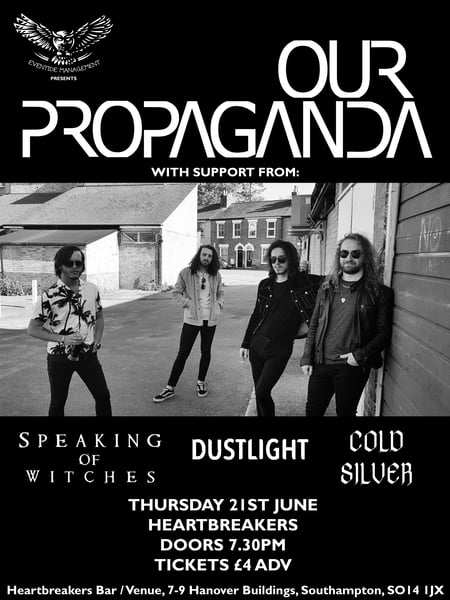 Image of Our Propaganda + support @ Heartbreakers, Southampton