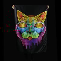 Image 2 of ACID CAT TAPESTRY