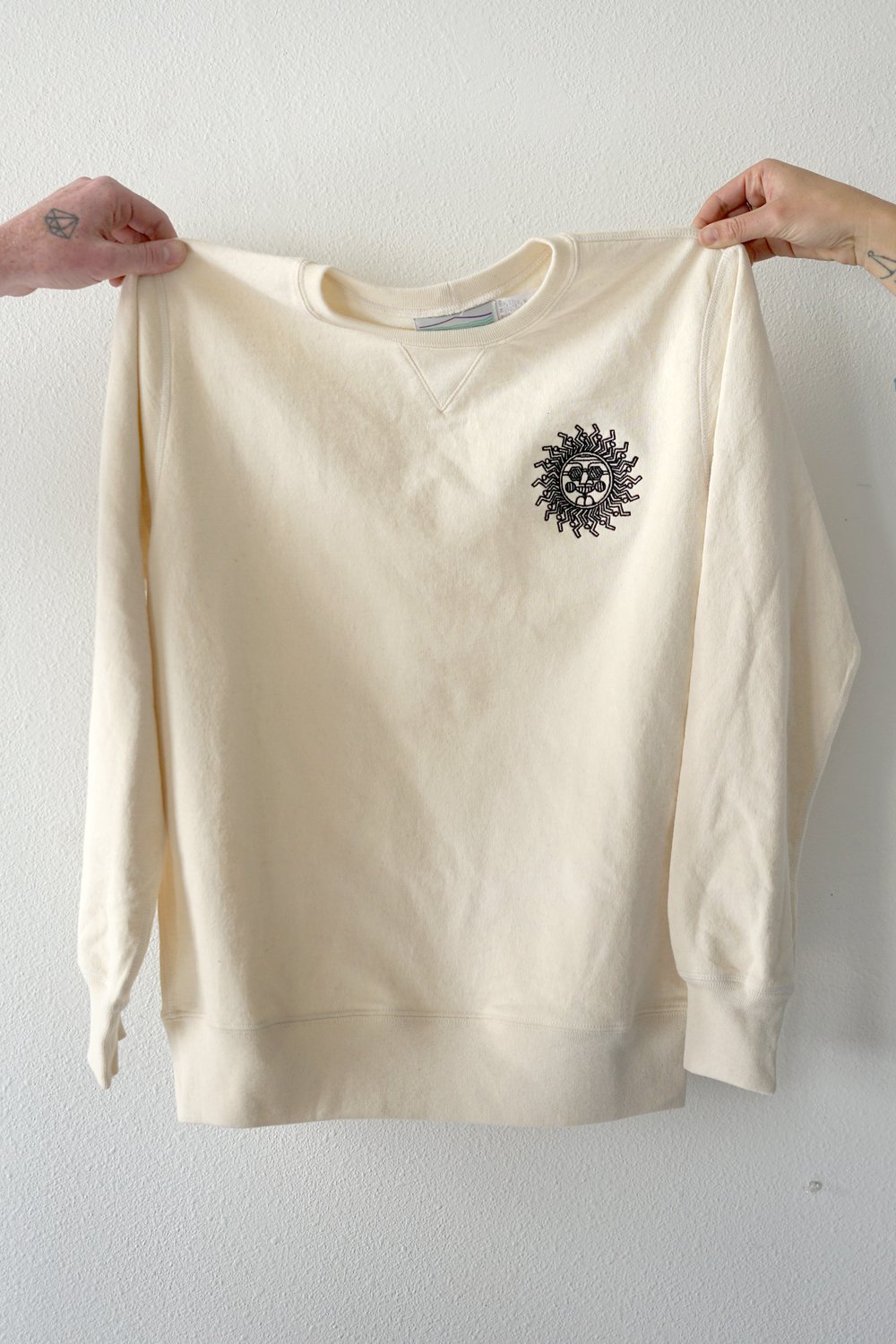 Image of Sun Sweatshirt in Off-white