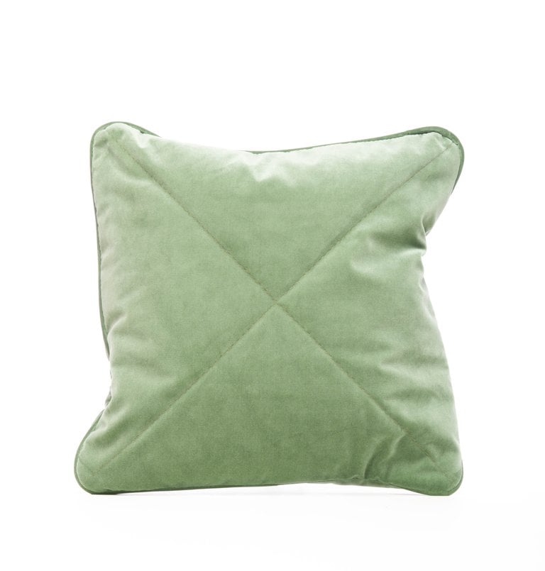 Pale green cheap velvet cushions