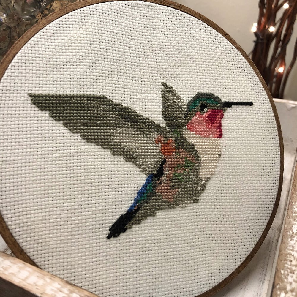 Hummingbird Crossstitch Needlepoint