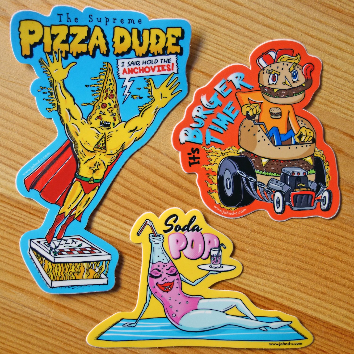 Image of Fast Food Friends Sticker Set