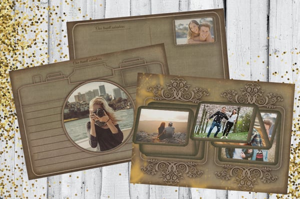 Image of Couple memory book 21 pages printable