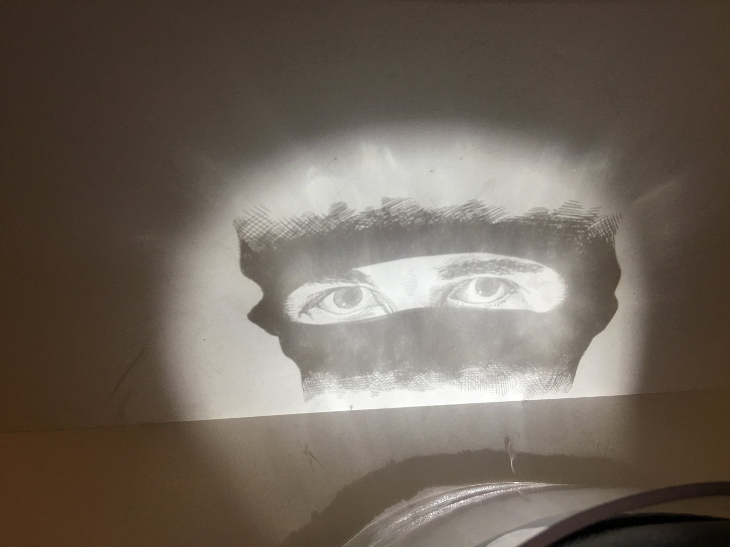 Image of ‘Gaze’ -Carved Projector from Vintage Riot helmet-