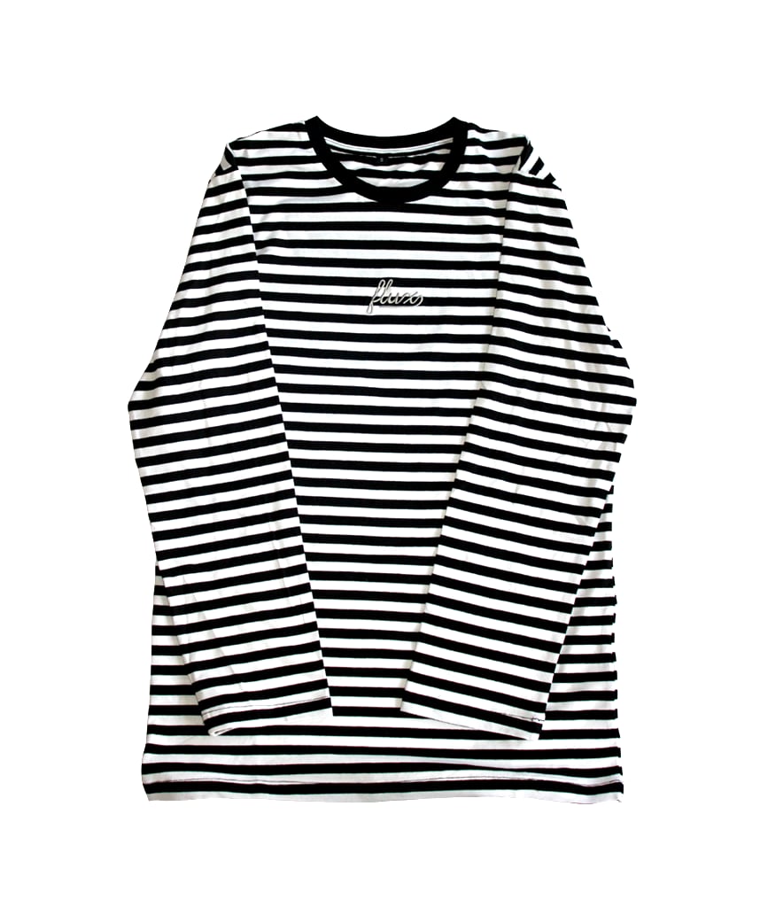 Image of Striped Longsleeve T-Shirt - Black