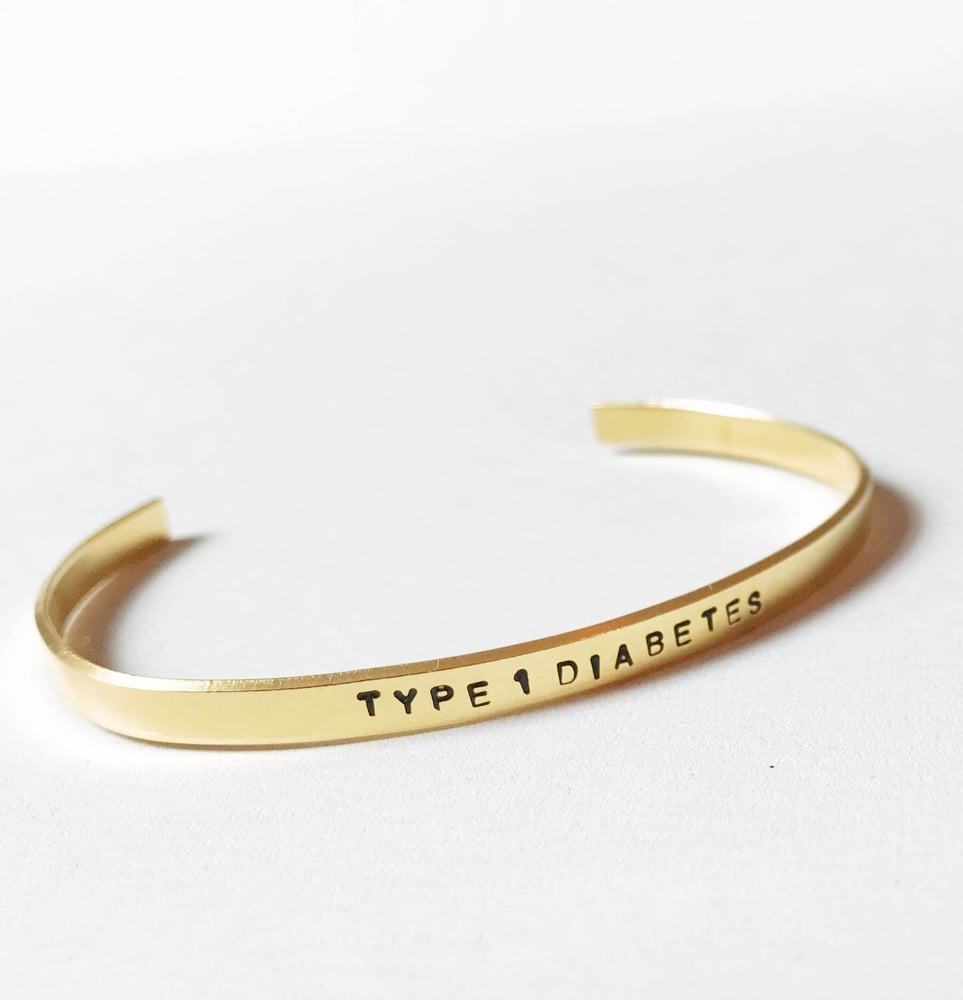 Image of Type 1 Diabetes Bracelet Brass