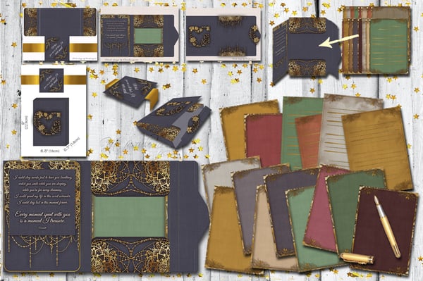Image of Folder and card pack printable