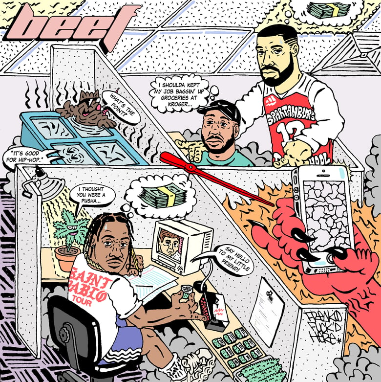 Image of "BEEF: IT'S GOOD FOR HIP-HOP" PRINT