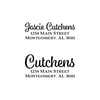 Retro Cursive Address Stamp
