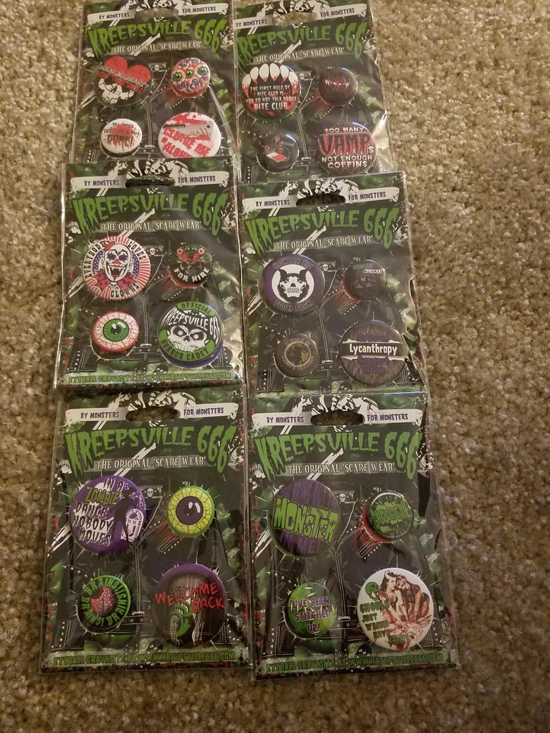 Image of Kreepsville 666 Button Packs