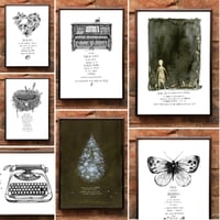 Image of Andrea Gibson Prints: Set of 7 
