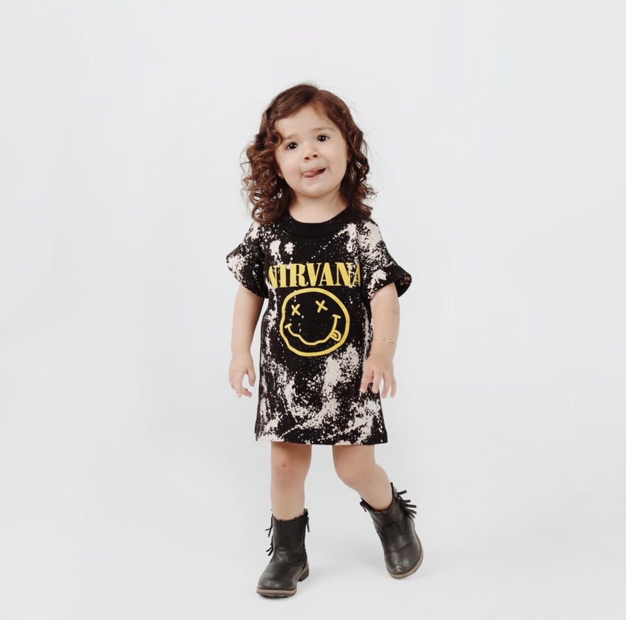 Image of KIDS Unisex 'VANA' Bleached Band Tee