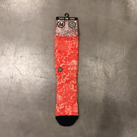 Image 1 of IREZUMI SOCKS WANYUDO RED by NAMI