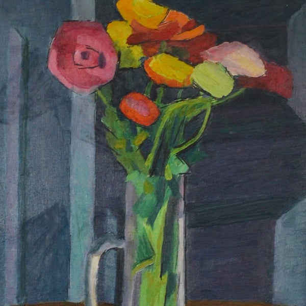 Image of 1956; Still Life with Anemones; Jacques Andre Duffour (1926-2016)
