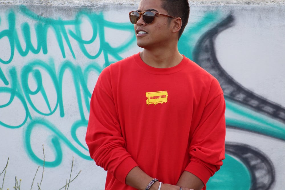 Image of GLOBEROTTERS RED LONG SLEEVE