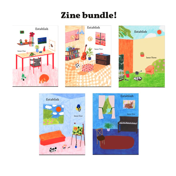 Image of Bundle of 5 zines!