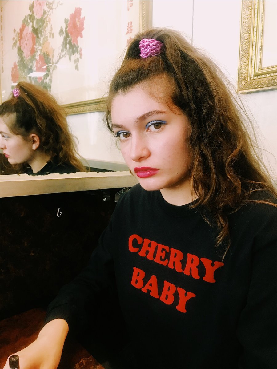 Image of ❤️Unisex CHERRY BABY BLACK LONG SLEEVE🌹RESTOCK🩷