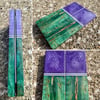 Purple Juma & Masur Birch Segemneted Knife Scales