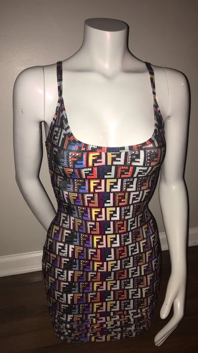 Image of Fendi Prints On! Mini dress