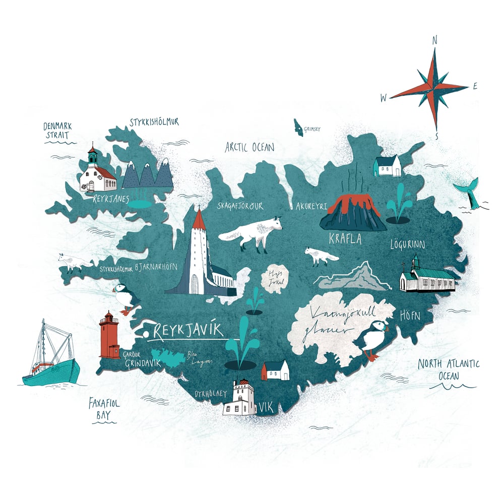 Image of Map of Iceland