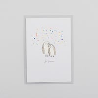 Je Taime Valentine Owls with Confetti