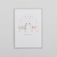 Thats Amore Valentines Llamas with Gold Foil Confetti