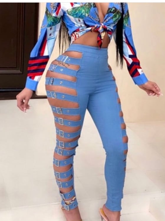 Image of SOCK IT TO ME buckle pants