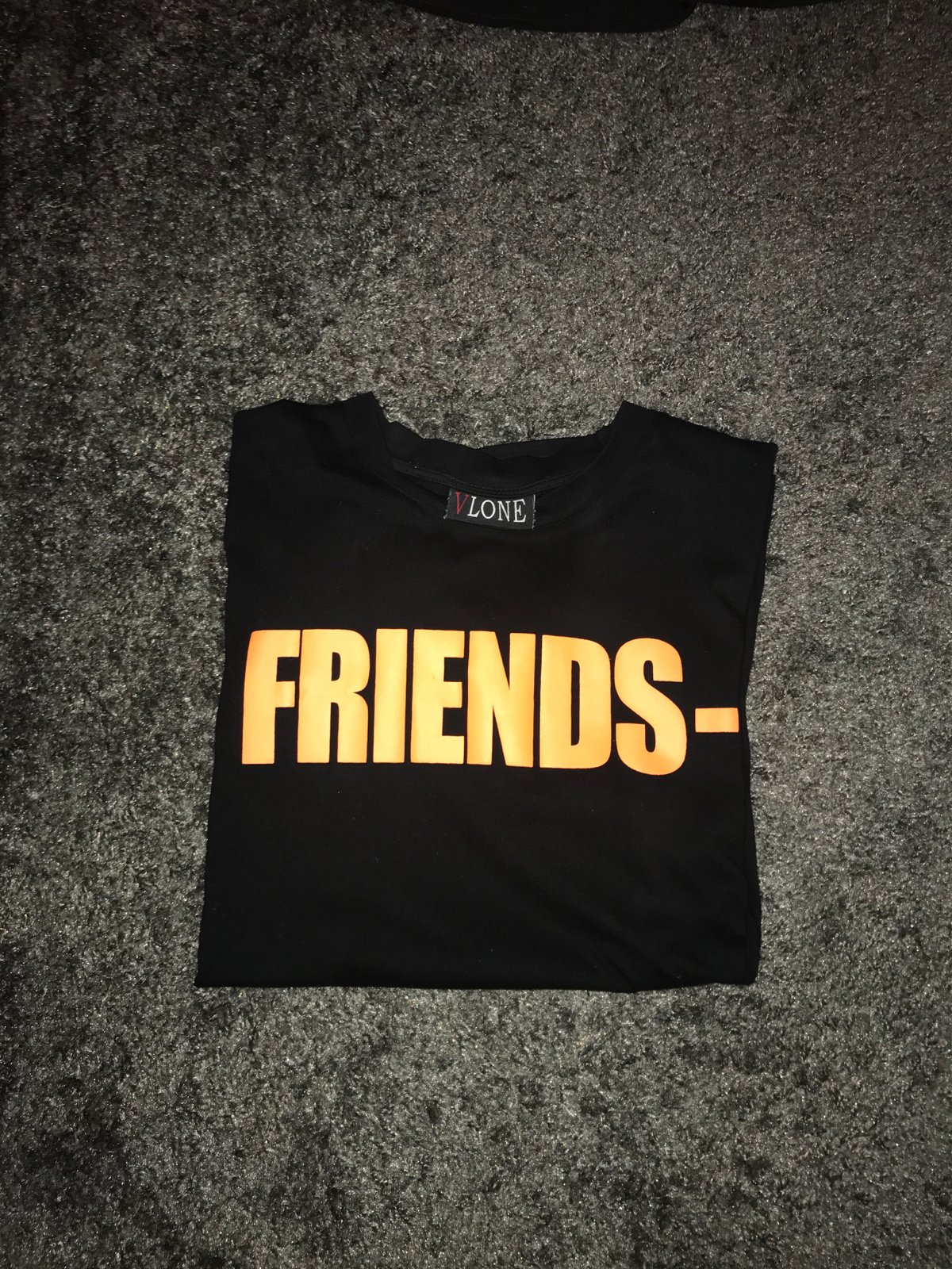 Vlone black outlet friends tee