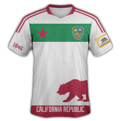 Image of California National Football Team Jersey (WHITE)