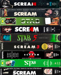 SCREAM VHS Stack 