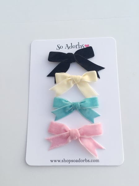 Image of Velvet Bows ( Neutrals)