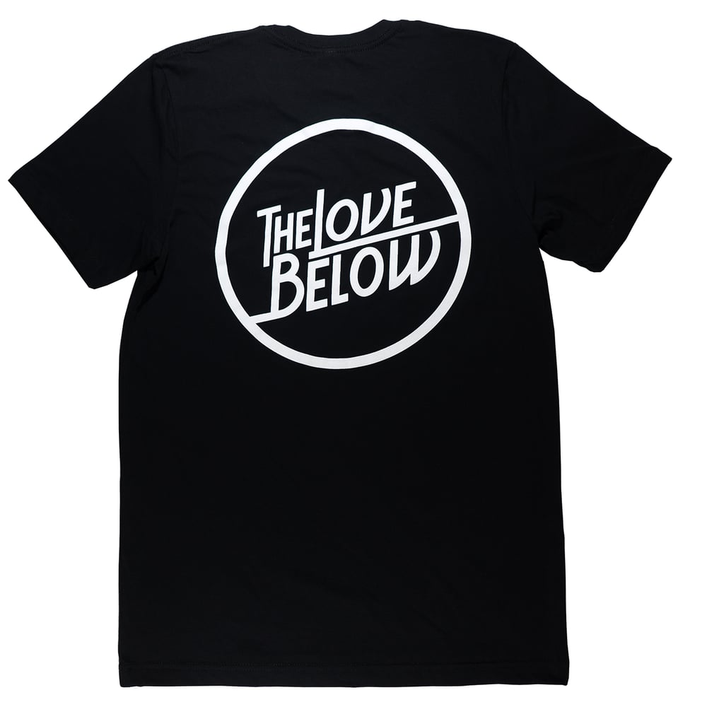 Image of Love Below Logo T-Shirt (BLK/WHT)