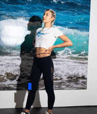 Image 2 of ERO2 Hardcore Sunrise Crop Top White