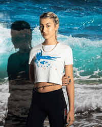 Image 3 of ERO2 Hardcore Sunrise Crop Top White