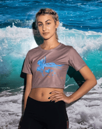 Image 2 of ERO2 Hardcore Sunrise Azure Crop Top (PRE-ORDER) SHIPS EARLY JULY