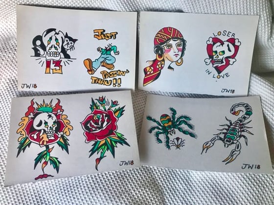 Image of Hand painted flash