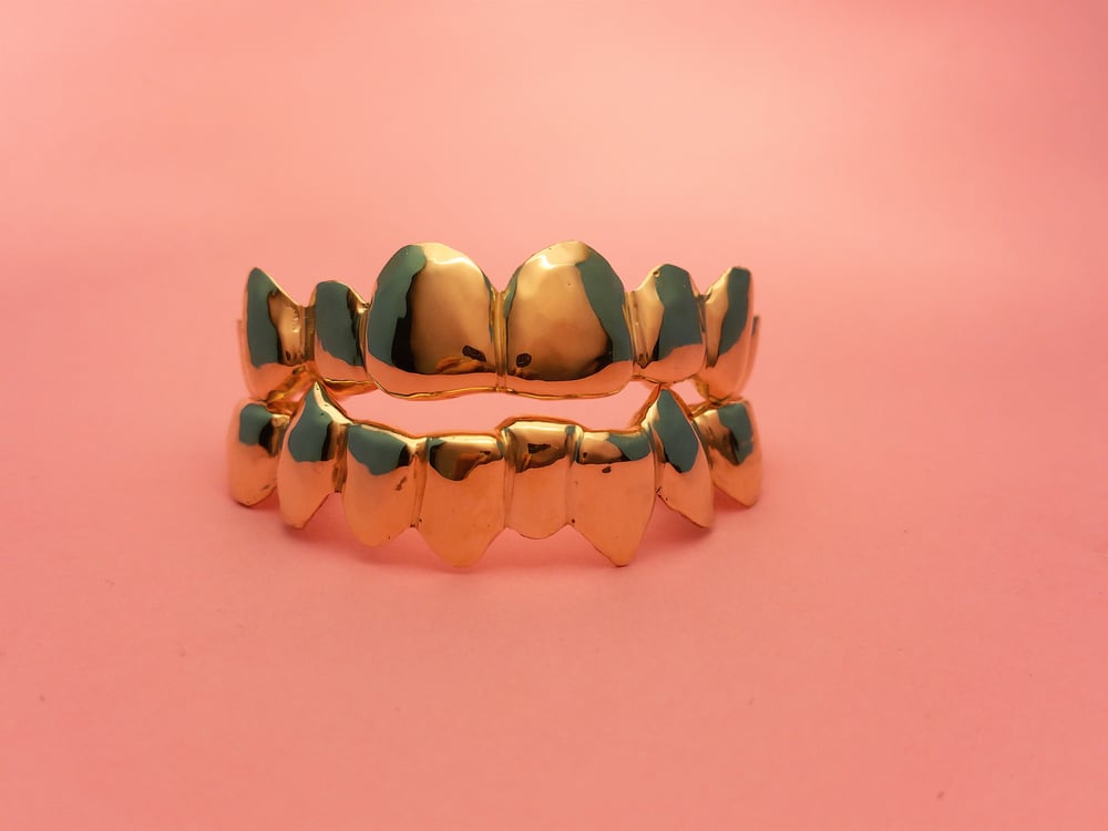 Image of Custom 18k Gold Grill Full Set