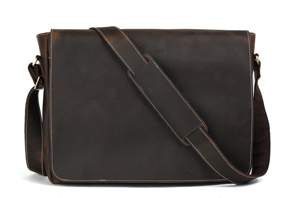 leather messenger bag for men sale