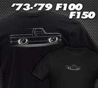 Image 1 of '73-'79 Ford F100 Truck T-Shirts Hoodies Banners