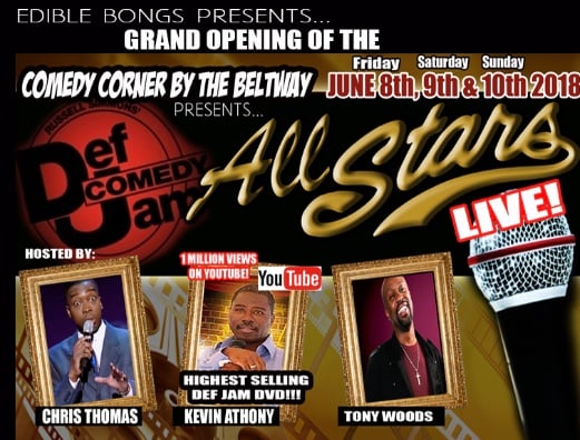 Image of JUNE 8th-10th DEF COMEDY JAM ALL STARS BUFFET TICKET REDEMPTION CENTER