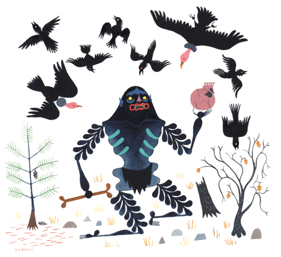 Image of Wendigo - Creatures of World Folklore - Print